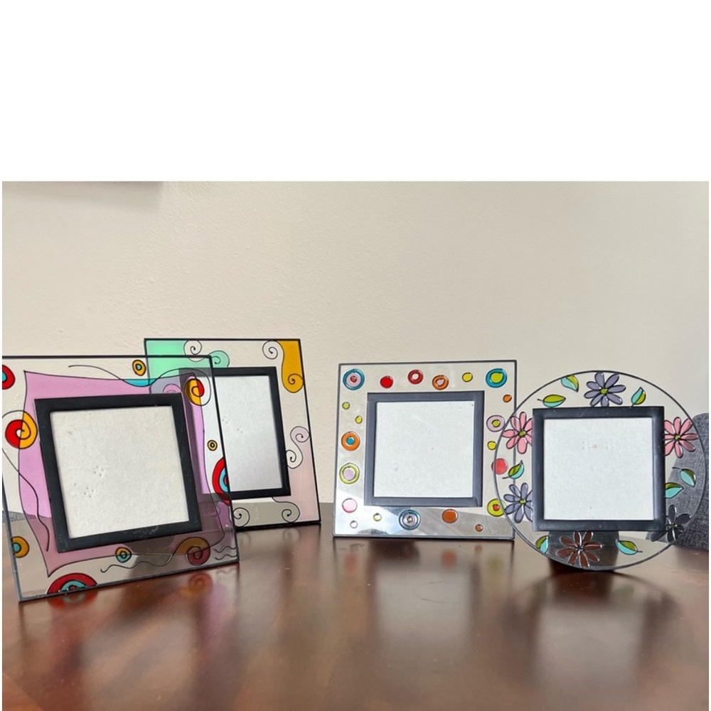 Modern artsy Picture frames set of 4